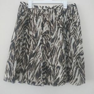 Animal print Talbots mini skirt